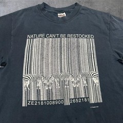 Vintage Y2K Distressed Nature Can’t Be Restocked Art Tshirt 18×26
