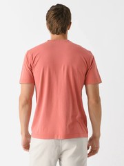 PETER MILLAR Crown Men’s Lava Wash Pocket Tee Color Clay Rose Size Small