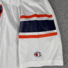 Vintage Champion Football Jersey Mens XL White Mesh USA Made #51 Dean 80s/90s