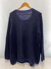 Ka na ta Blue sheet Knit Mohair Blend Knit Sweater (Lightweight) Cotton BLU