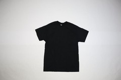 Lot of 16 Gildan Adult Black Heavy Cotton Short Sleeve Blank Tees T-Shirts M