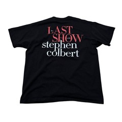 THE LAST SHOW WITH STEPHEN COLBERT T SHIRT BLACK Size 2XL 24 x 30