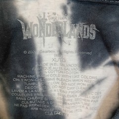 Wonderlands Wizard Graphic Tee Mens XL Tie Dye Fantasy Spell Anime Style Shirt