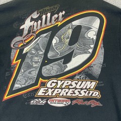 Dirt Track Racing T-Shirt Tim Fuller #19 Men’s Large Double Sided