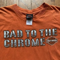Harley Davidson Dubai UAE Bad To The Chrome Rare Orange XL