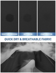 Fishing Shirts for Men’s Long Sleeve Hooded Rash Guards UPF Sun Black X-Large