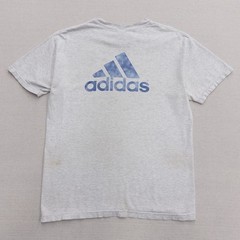 Vintage Adidas FC Portland Academy T-Shirt Mens Medium Gray Made in USA 90s Logo