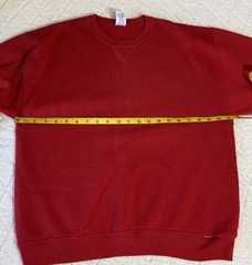 Vintage Russell Athletic 90s Blank Red Pullover Sweatshirt Unisex Size M