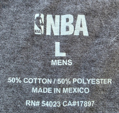 NBA Miami Heat Distressed Logo T-Shirt Heather Gray Large Soft Tri Blend Tee