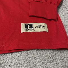 Vintage Russell Athletic Mock Neck Shirt Mens 2XL XXL Red Pro Cotton Blank NEW
