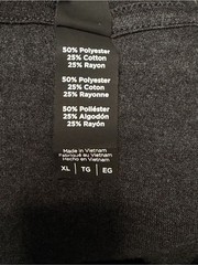 District Black Long-Sleeve Hooded Tee with Orange Badge