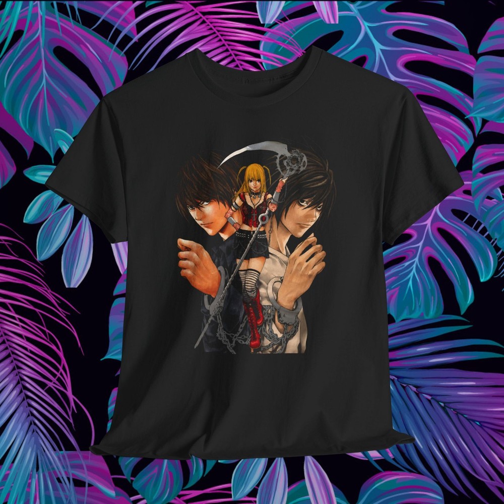 Death Note L & Misa Anime Graphic T-Shirt Gothic Manga Streetwear Tee