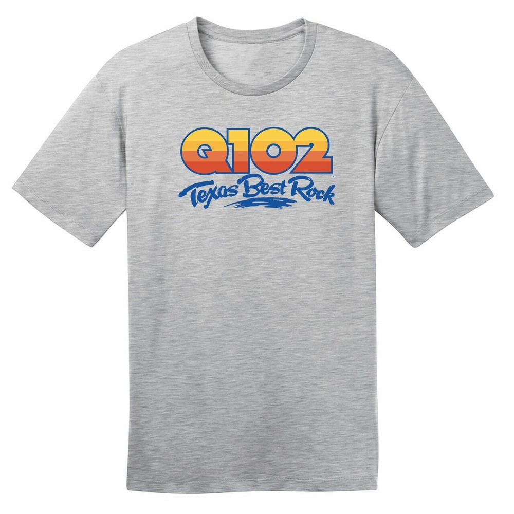 Q102 – Texas Best Rock – GREY – Ringspun Cotton