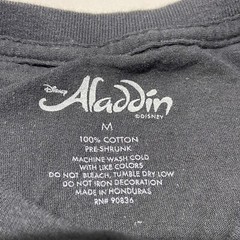 Disney Aladdin Shirt The Hit Broadway Musical Graphic Shirt Black & Gold Size M