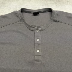 Kuhl Enticer Henley XL UPF 50+ Ribbed Snap Base Layer Hiking Charcoal Gray