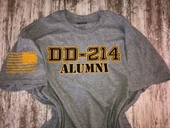 DD-214 Alumni Military T-shirt. Perfect For Military Veteran 823