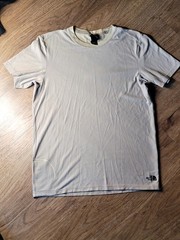The North Face Men’s Beige Solid Logo Crew Neck Short Sleeve T-Shirt Size M