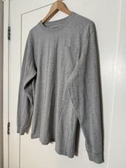 Carhartt Loose Fit Shirt Mens Sz S Gray Long Sleeve Pocket Workwear