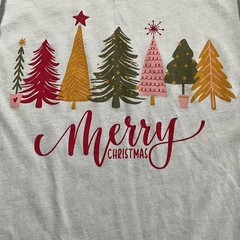 Festive Minimalist Mint Green Christmas Tee Bundle Pack Cotton Blend (Medium)