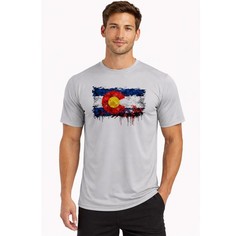 Colorado State Flag Fishing Sport Dry Fit UPF 50 T-Shirt Sport UV Sun Protection