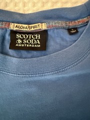 Scotch & Soda x Abel Macias Embroidered T-Shirt Cotton Men LG “The Sun Comes Up”