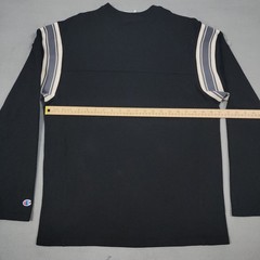 Champion Heritage Football Jersey Mens L Black #19 Long Sleeve Throwback Shirt