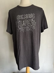FENDER (2016) Official “Give Music Life” Music Foundation Guitar T-Shirt Sz 2XL