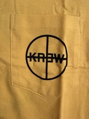 KREW Yellow Pocket T-Shirt Medium Skate Streetwear Rare Graphic Tee