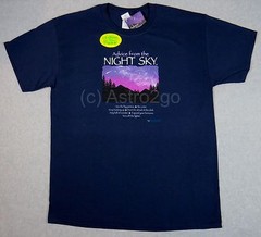 ADVICE FROM THE NIGHT SKY-Astronomy Space Stars Science Glow T Shirt S-2XL NEW!
