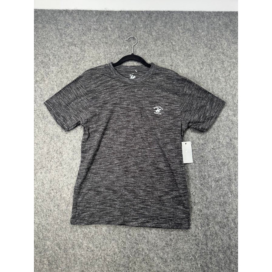 Beverly Hills Polo Club Mens Small Black Marled Loungewear T-Shirt MBLT08ST3 NEW