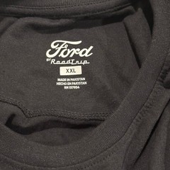 Ford Road Trip T-Shirt Mens XXL Black Retro Santa Monica Mustang Fever Graphic