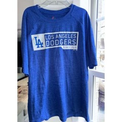 Majestic Men’s Los Angeles Dodgers Blue T-Shirt Size Large Short Sleeve