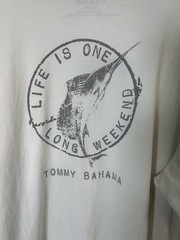 Tommy Bahama Men’s Short Sleeve T-Shirt 3XL White Beachy Vacation Weekend Casual
