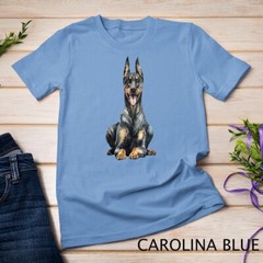 Watercolor Portrait Doberman Pinscher For Dog Owners Unisex T-shirt
