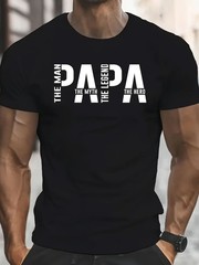 Men’S Fashion T-Shirt Casual Crew Neck with Slight Stretch Fabric, Printed Pat
