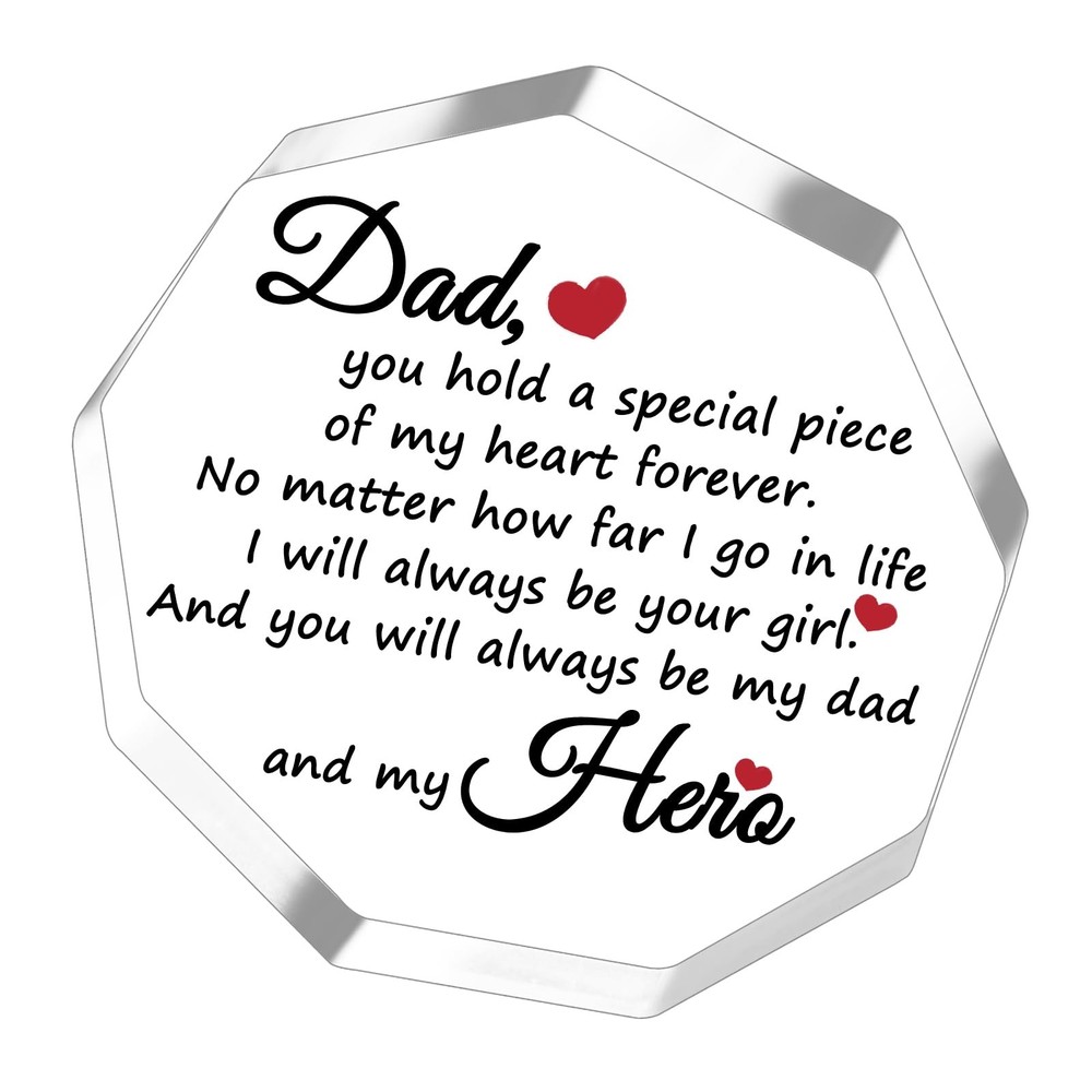 Dad Gifts for Dad from Daughter Son Stocking Stuffers for Men Acrylic Plaque …