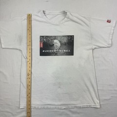 Y2K Vans #livingoffthewall Documentary T Shirt Adult Medium 2014 Thrashed Stains
