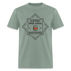 Support Your Local Bartender T-Shirt (Drinking Graphic Tee Shirt)