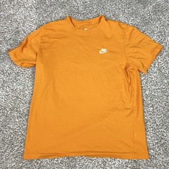 Nike Shirt Mens Large Orange The Nike Tee Embroidered Swoosh Casual Sports T