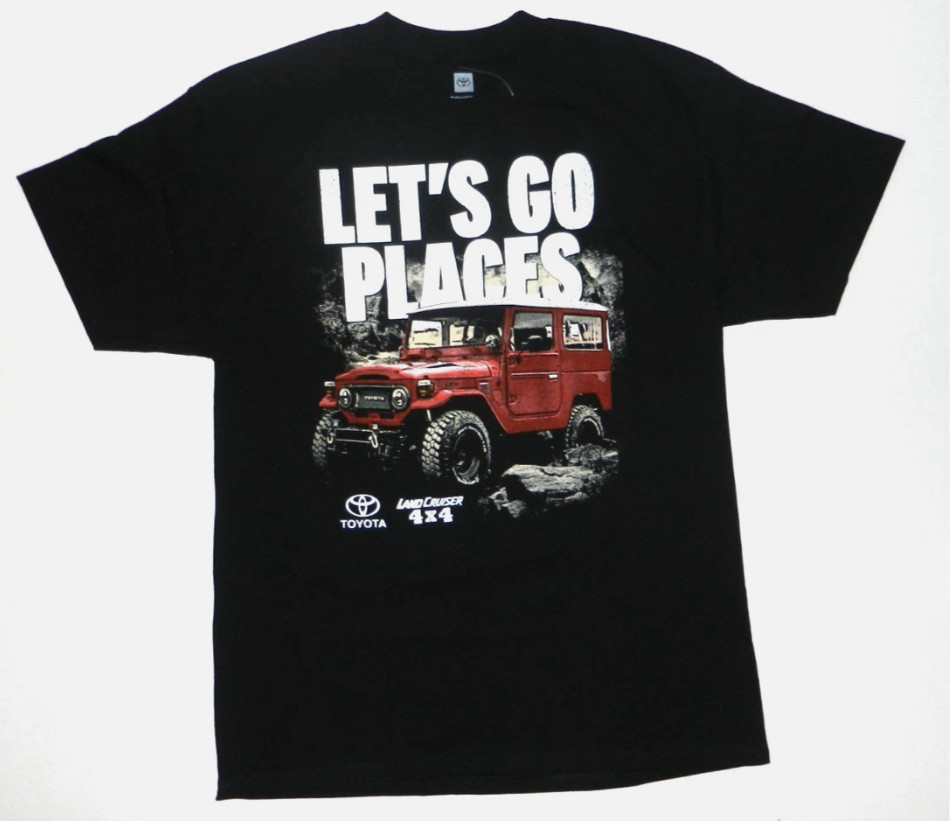 “LET’S GO PLACES LEADING THE WAY” Black T-Shirt New