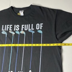 Funny Mens Golf T Shirt Life Is Full Of Important Choices Golf Clubs XL XG TG
