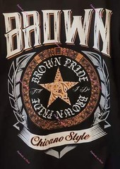 Brown Pride Till I Die Chicano Style Graphic T-Shirt