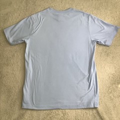 Champion Mens Crew Neck Baby Blue Short Sleeve Cotton Logo T-shirt Medium