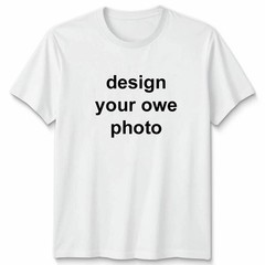 Men Women Unisex White T-Shirt Autumn Spring Flower Or Design Your Own