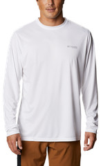 Columbia Terminal Tackle PFG Fish Flag Long-Sleeve Shirt – White/Collegiate Navy