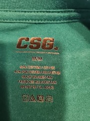 CSG Men’s Cotton T Shirt Size M, Green