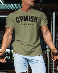 046. Gymish Lifestyle Funny Workout Gym T-Shirt for Men