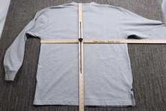 Vintage Y2K Karl Kani Big Logo T-shirt Hip-hop Baggy Long-sleeve Gray Men XL