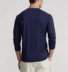 NWT $128 RLX Ralph Lauren Classic Fit Mesh Long-Sleeve T-Shirt Navy Men’s XL