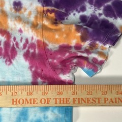 Herman Homme Pierced Lip Soft T-shirt Tie Dye XL Crew Neck Total Tiedye Pattern
